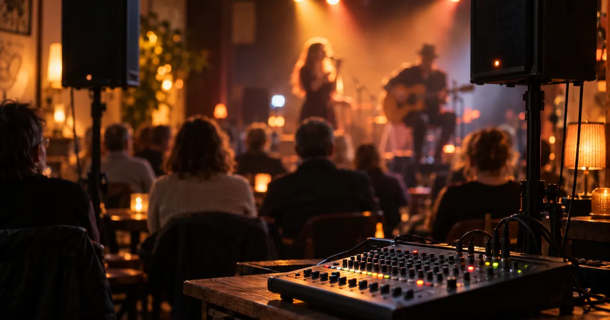 Un concert dans un bar