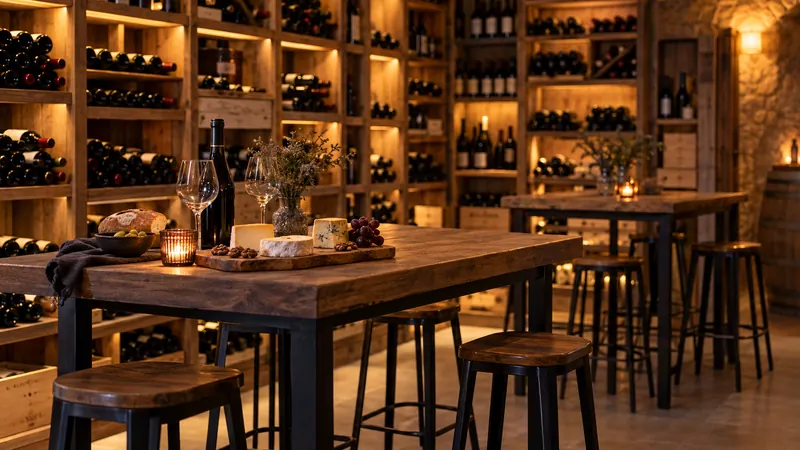 Une cave à vin