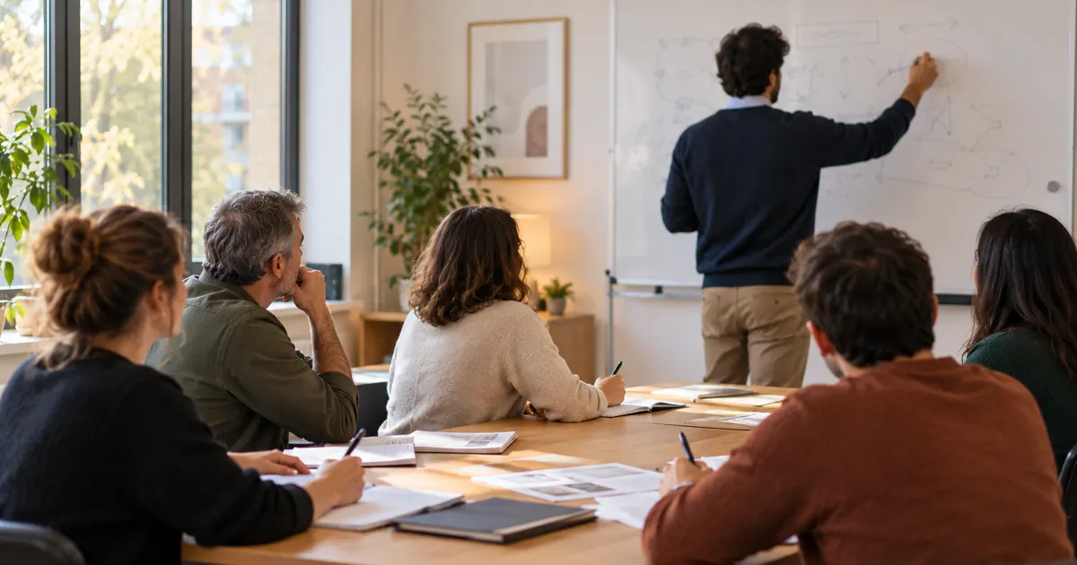Une formation pour adultes en salle