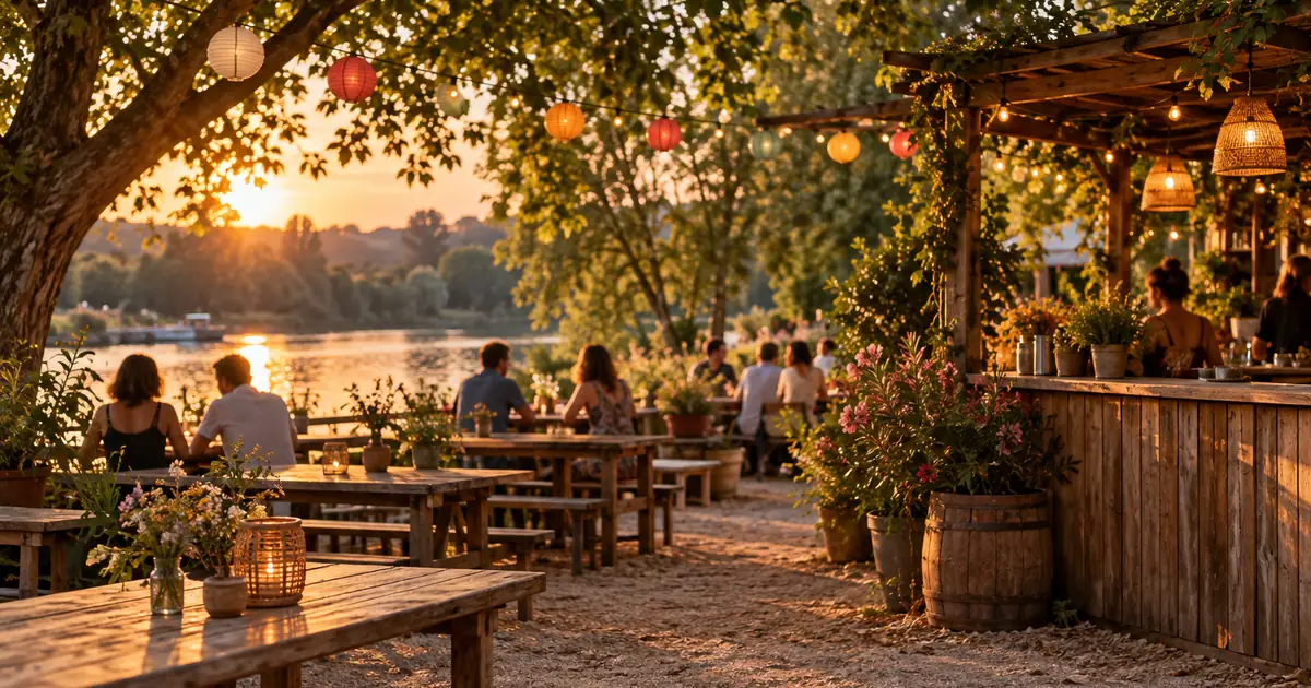 Une guinguette au bord de l'eau